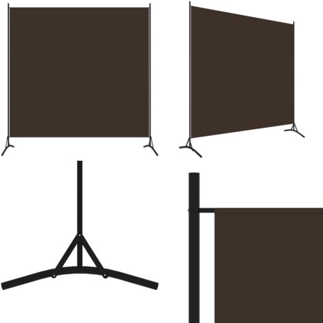 Cloison de séparation marron 175x180 cm tissu - Cloison De Séparation - Écran De Confidentialité - Séparateur De Pièce - Mur D'intimité - Décoration Intérieur - Home & Living