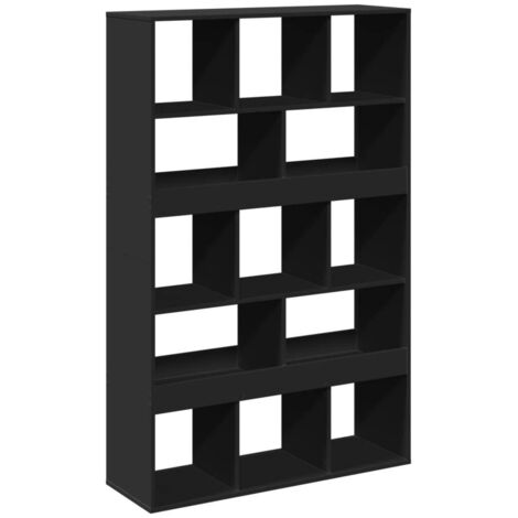 Cloison de séparation noir 100x33x156,5 cm bois d'ingénierie