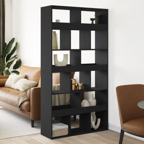 Cloison de séparation  Paravent  Séparateur pliable noir 100x33x187,5 cm bois d'ingénierie CFW63905