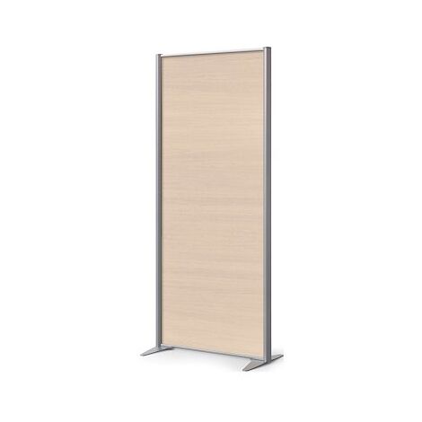 Cloison de séparation pleine B-Zen chêne clair - L 81 x H 180 cm - Bois antibactérien - Maxiburo
