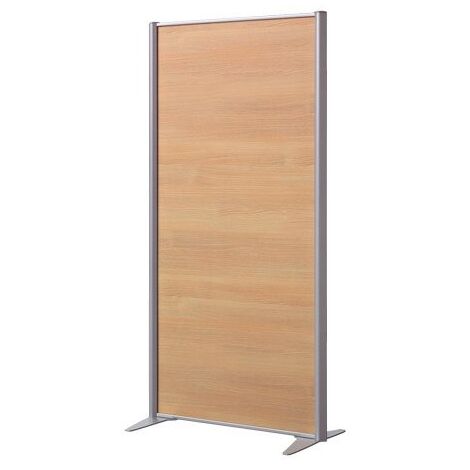 Cloison de séparation pleine B-Zen hêtre - L 81 x H 160 cm - Bois antibactérien - Maxiburo