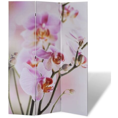 Cloison de séparation pliable 120x170 cm Fleur vidaXL