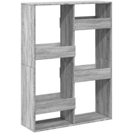 Cloison de séparation sonoma gris 100x33x135 cm bois ingénierie