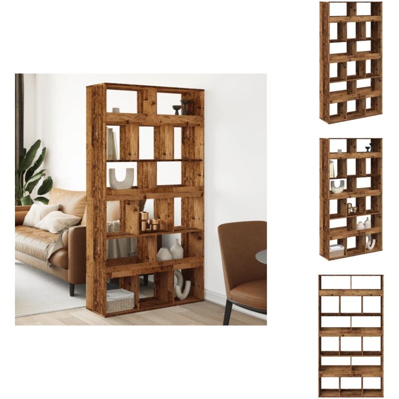 Vidaxl - Cloison de séparation vieux bois bois d'ingénierie - Cloison De Séparation - Cloisons De Séparation - Séparateur De Pièce - Cloison De Bureau