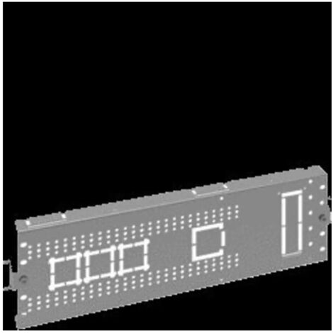 Cloison latérale complète, quadro.evo 150x600 - HAGER UC1560FUL