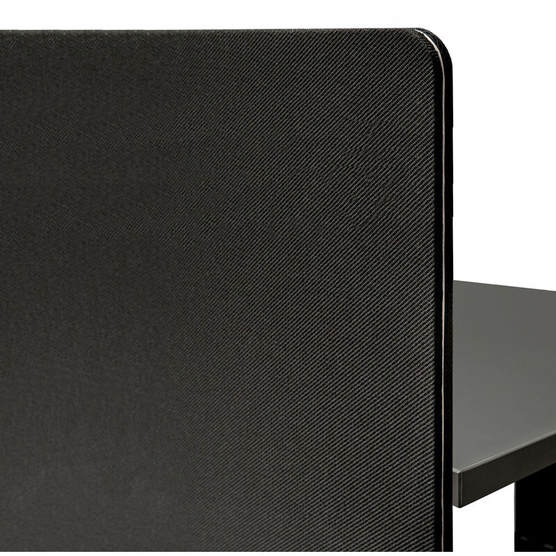 Vivol - Cloison pour bureau Duo 160x100 cm - Noir - Noir