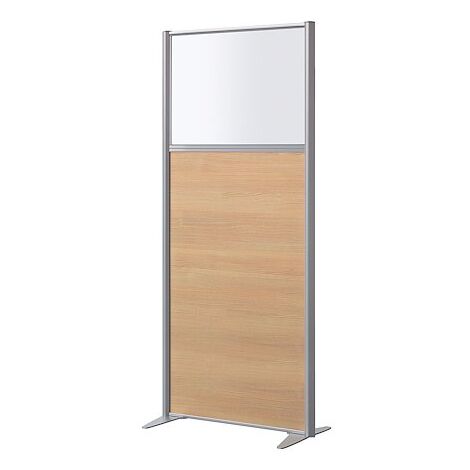 Cloison semi-vitrée B-Zen bois L 81, H 180 cm hêtre