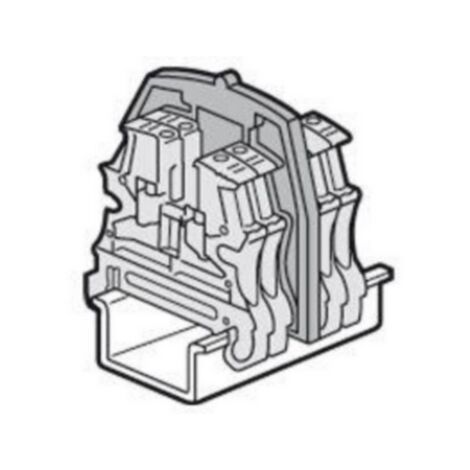 Cloison terminale pour blocs de jonction à vis viking 3 avec 3 étages LEGRAND 037554
