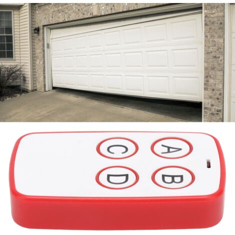 Clonador de control remoto por radio de 4 botones (315 MHz) con carcasa de ABS para puertas de garaje y portones eléctricos de entrada, rodamiento de bolas rojo
