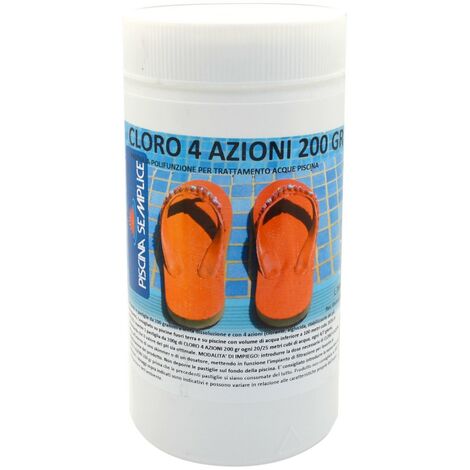 Cloro 4 Acciones En Pastillas De 200Gr Para Piscinas