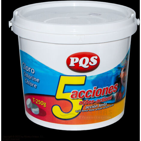 Cloro 5 acciones T-250 g. PQS