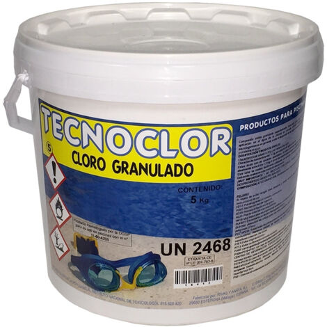 Cloro granulado de mantenimiento, 5 Kg. Tecnoclor