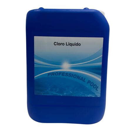 Cloro Líquido Piscinas 20 L – Hipoclorito Sódico para Cloración Rápida y Mantenimiento  Uso Doméstico e Industrial