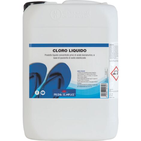 Cloro liquido professionale per piscine Kg 25