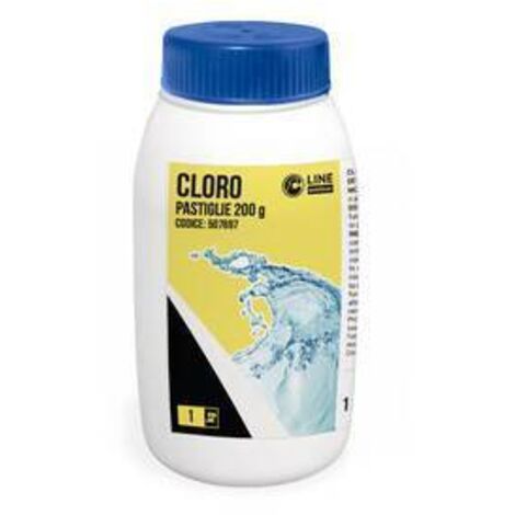 Cloro per Piscina Pastiglie da 200g Effervescenti Lenta Dissoluzione 1kg