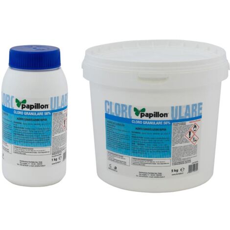 CLORO PISCINA POLVERE 25KG """GRANULARE 56%""" PAPILLON