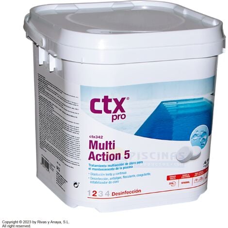 Cloro tabletas multifunción 5 especial liner, 5 kgs. CTX-342