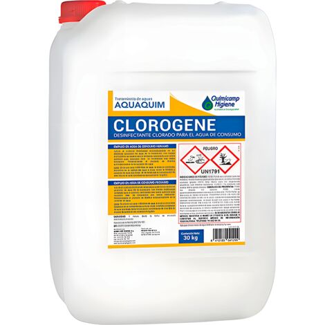 Clorogene Quimicamp 30 kg – Ipoclorito di sodio per acqua potabile