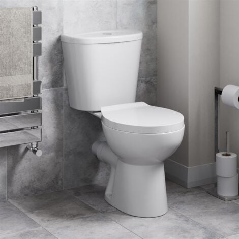 Close Coupled Toilet Ceramic Toilet Bathroom & Soft Close Seat
