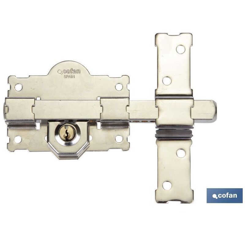 Clé/Moraillon Nickelé L/105 - 50 mm