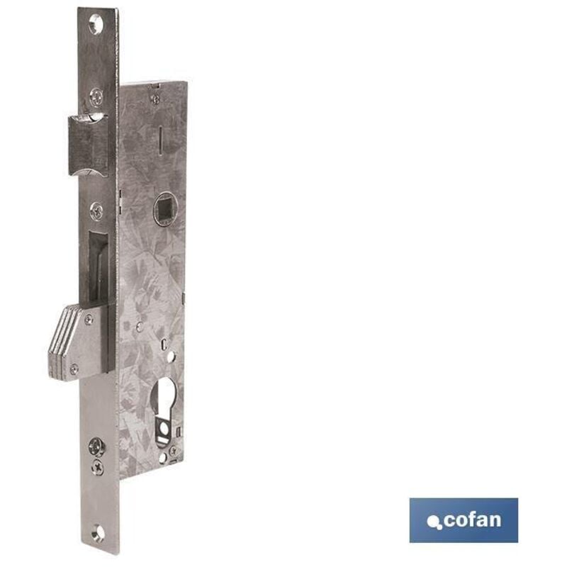 D85e38 inox Serrure à mortaiser à levier (Court l.)