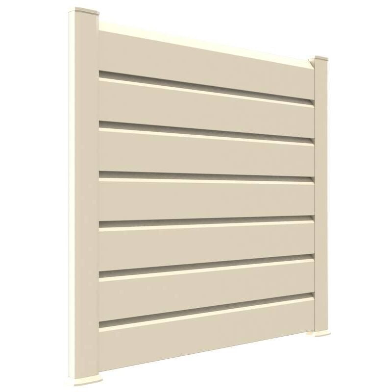 CLOSEA Kit cloture - Lame 16cm - PVC Beige - LG: 6m x H: 1m74