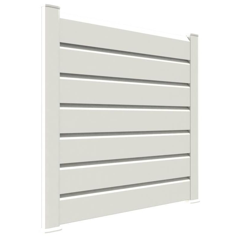 Kit cloture - Lame 16cm - pvc Blanc - lg: 9m x h: 0m82 - Closea