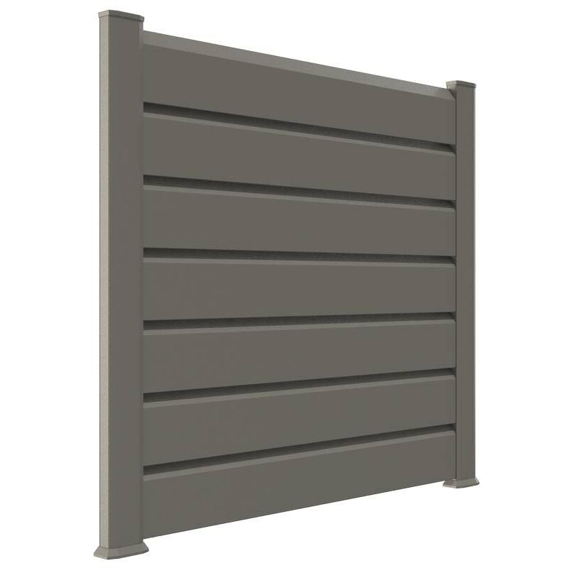 Kit cloture - Lame 16cm - pvc Quartz - lg: 6m x h: 1m44 - Closea