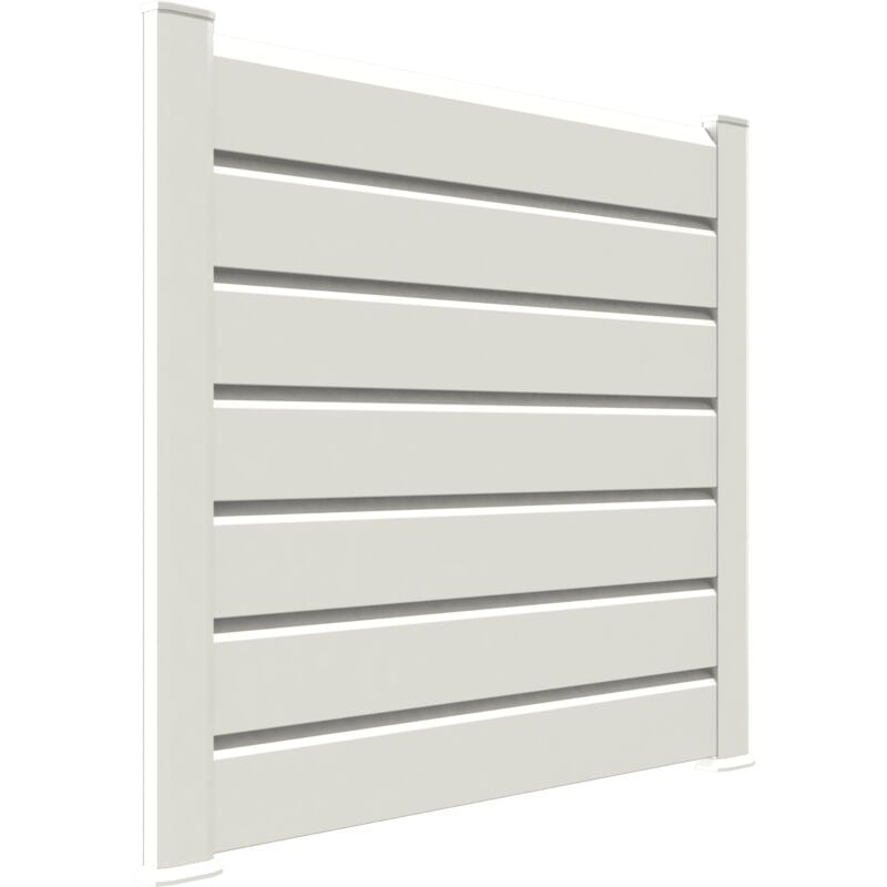 CLOSEA Kit départ clôture PVC blanc – lg : 1m50 x ht : 1m30