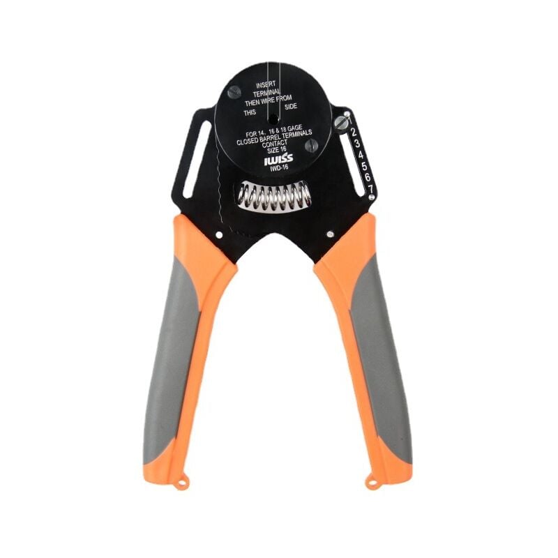 Closed Barrel Crimper 4 Way Indent,8 Impression Type for Deutsch Solid Contacts gage 14,16&18(IWD-16)