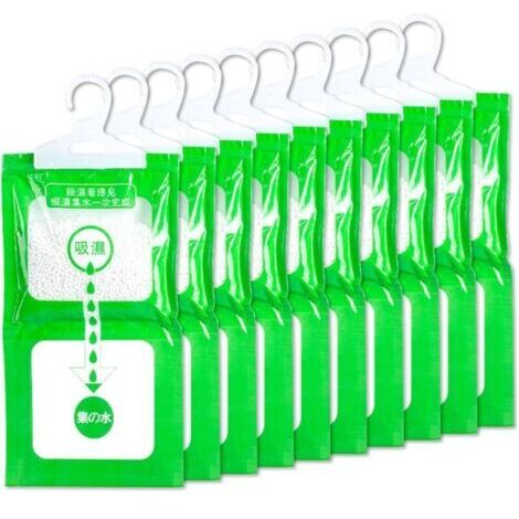 Closet Moisture Absorber, Anti-Mildew Hanging Dehumidifier Anti-Moisture Bag(10 Pack)