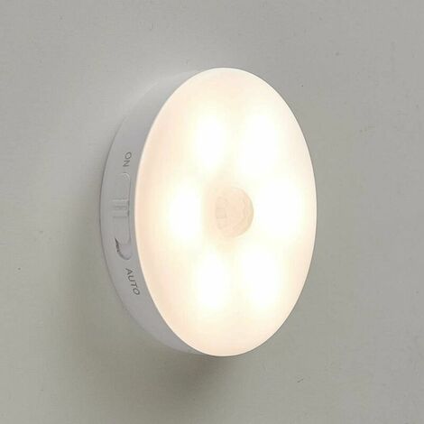 Closet with Motion Sensor, Wall Night Lights USB Rechargeable LED Light Smart Sensor, Battery Operated Lights for Wardrobe, Bedroom, Closet, Hallway, etc. (1 Piece Warm Light)