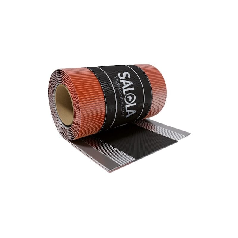 Closoir de faîtage en rouleau aeroll - 5 m x 320 mm - rouge Salola