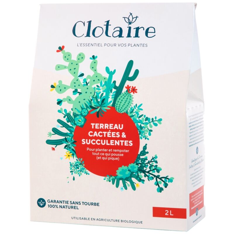 Clotaire - Terreau cactées & succulentes 2L