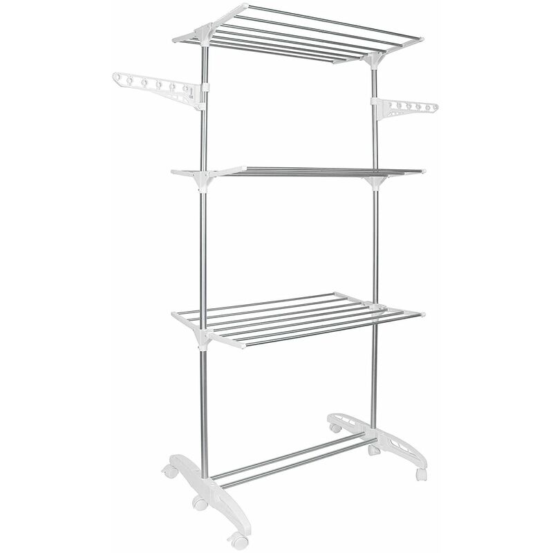 Hyfive Clothes Airer Drying Rack Extra Large 3 Tier Folding