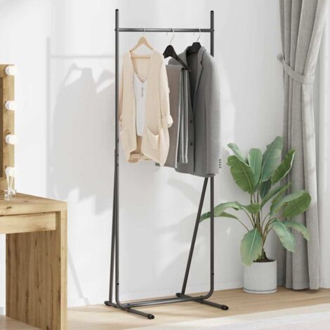 Clothes Rack Black 62 x 48 x 158 cm Steel vidaXL