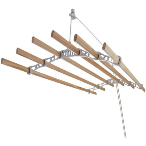 Clothing Airer Ceiling Pulley - White - 2.4m