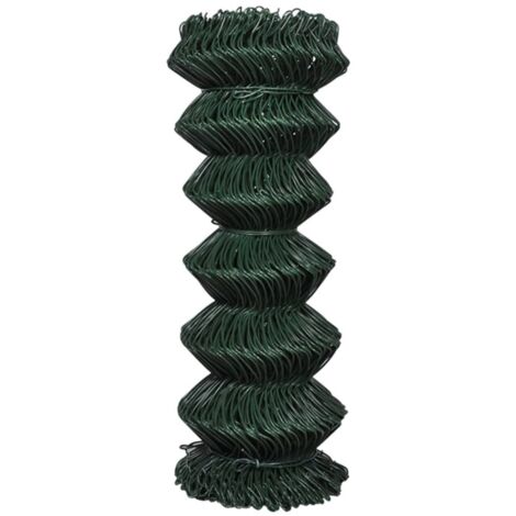 Clôture à mailles losangées Acier 1x25 m Vert CFW50970