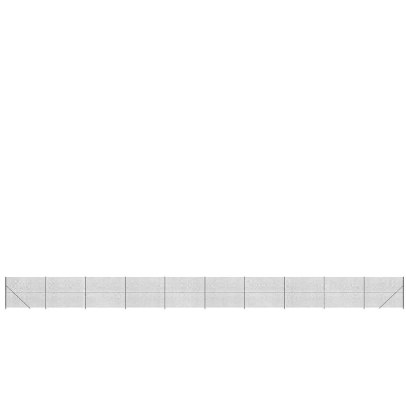 Clôture à mailles losangées avec bride anthracite 1,6x25 m Vidaxl