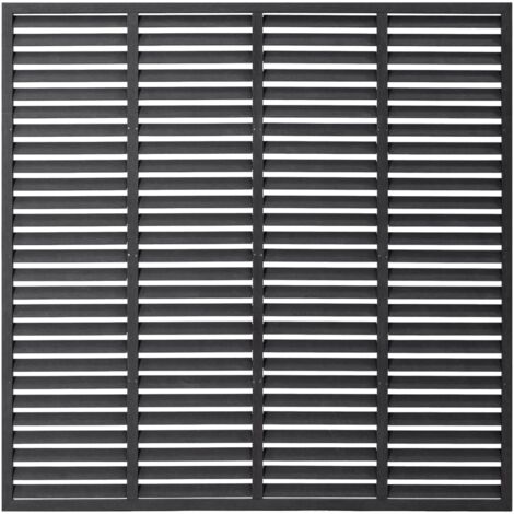 Clôture à persiennes WPC 180x180 cm Gris