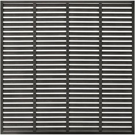 Clôture à persiennes WPC 180x180 cm gris foncé vidaXL