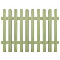 Clôture à piquets Bois de pin imprégné FSC 170 x 120 cm 6/9 cm