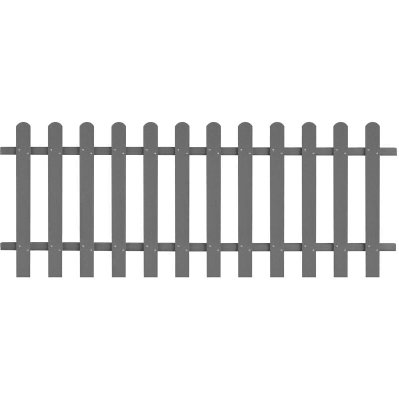 Clôture à piquets, Clôture de jardin wpc 200x80 cm WRG978525 design in