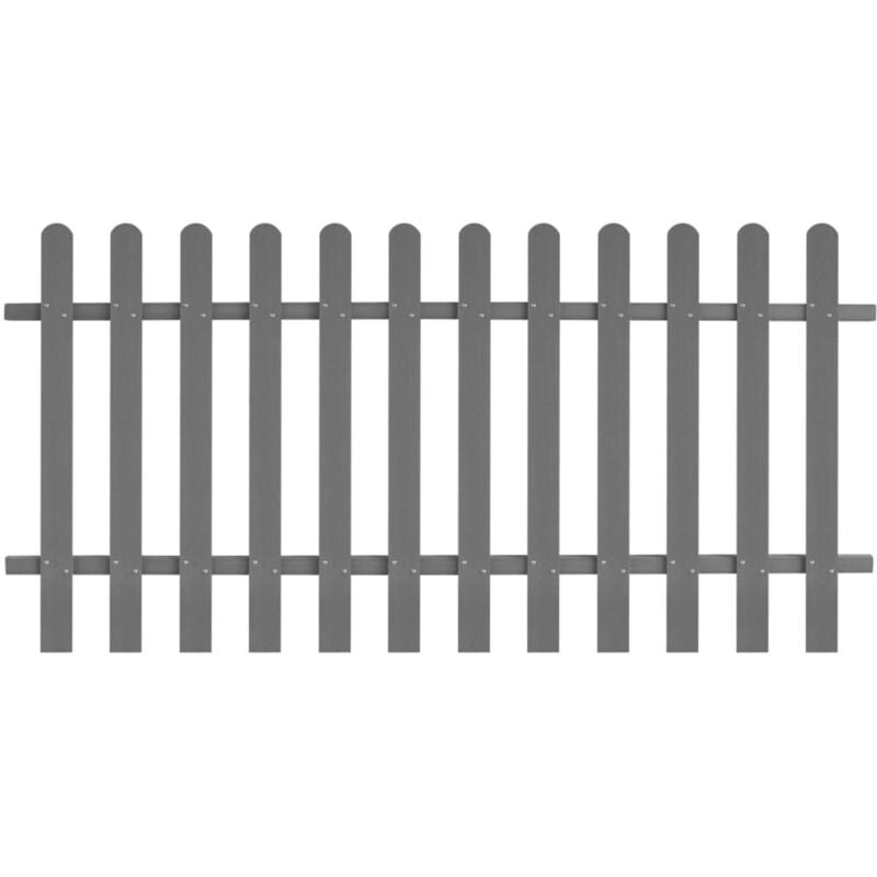 Clôture à piquets wpc 200 x 100 cm Vidaxl