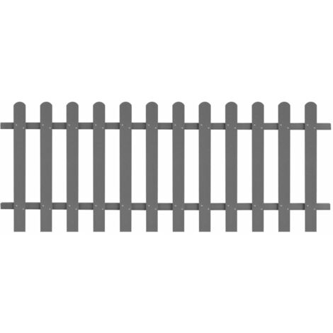 Clôture à piquets WPC 200 x 80 cm