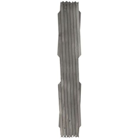 Clôture à treillis 5 pcs Gris Bois de sapin massif 180x60 cm