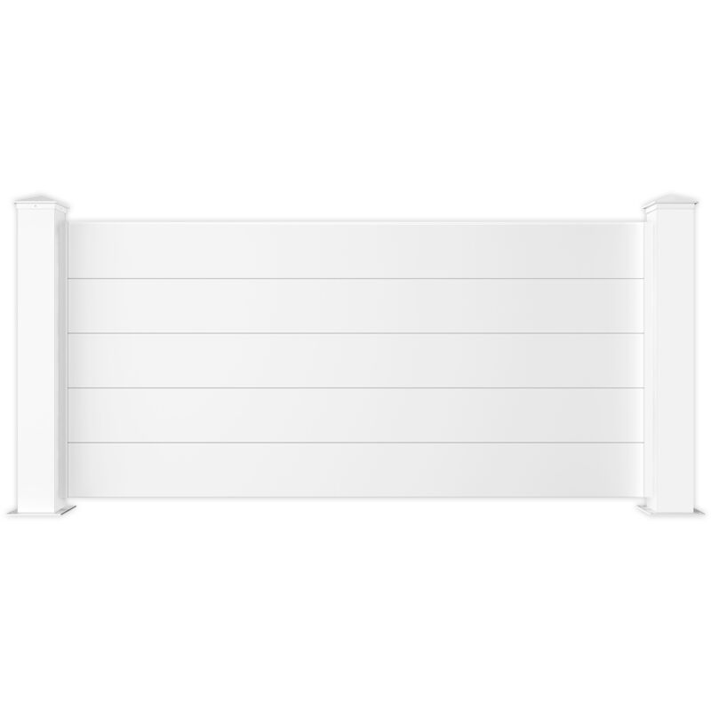 Panneau de clôture 1,9m niesen H.90cm aluminium blanc