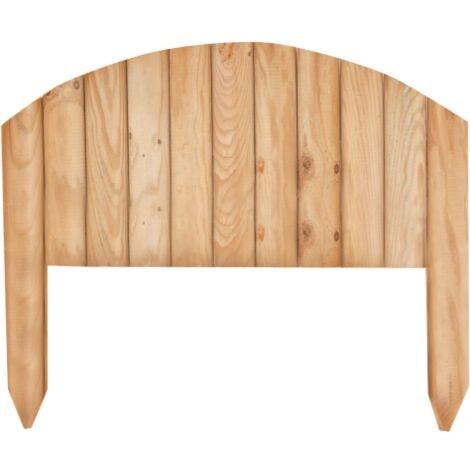 SALONE Cloture arque'e vampire en bois de pin impre'gne' Cloture de jardin 55x47 cm