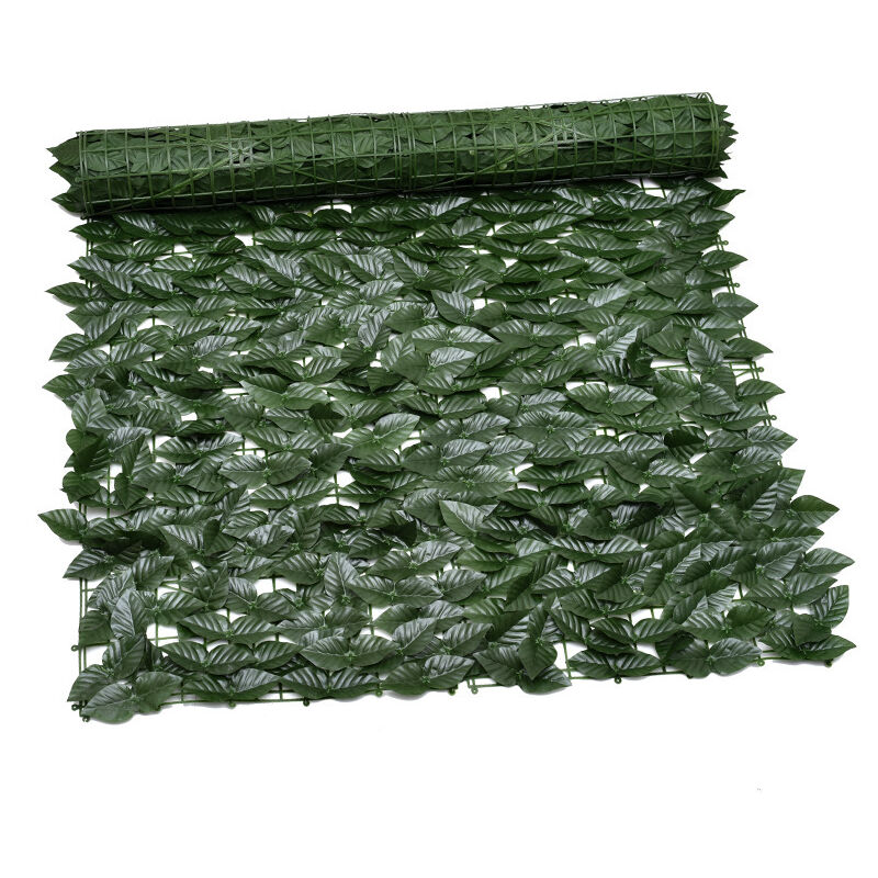 Rapanda - Clôture Artificielle de Feuilles de Lierre artificielles, Écran de clôture antivol de Jardin extérieu,Mur Vegetal clôtures décoratives Faux