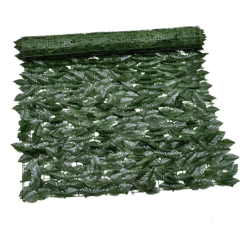 Clôture Artificielle de Feuilles de Lierre artificielles, Écran de clôture antivol de Jardin extérieu,Mur Vegetal clôtures décoratives Faux Fond